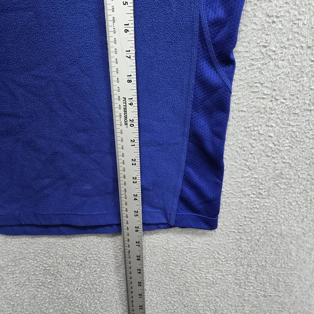 The North Face Men Sweatshirt M Blue Fleece Quarter Zip Activewear Zipper
